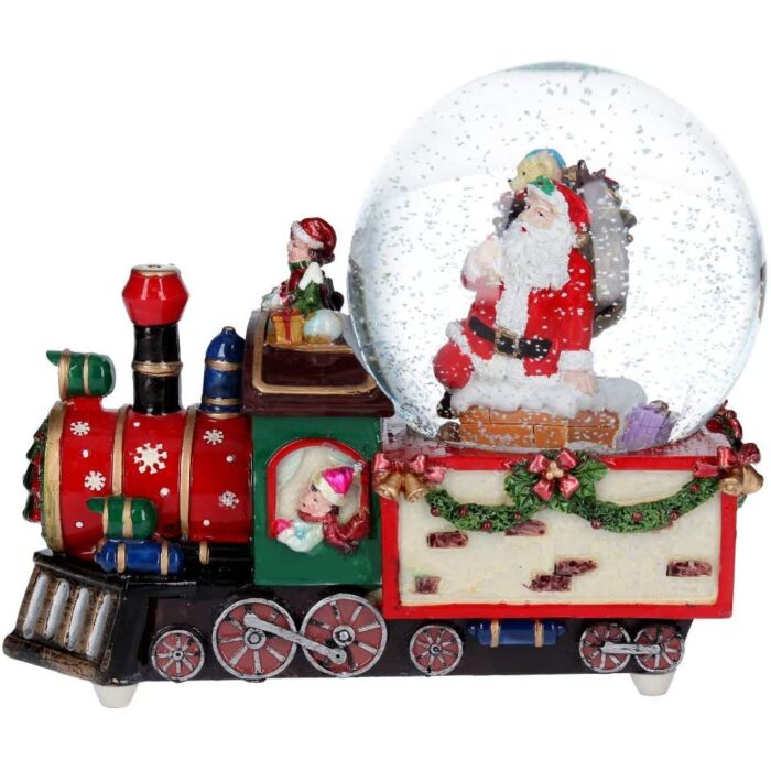 Gisela Graham Santa Train Musical Snow Globe